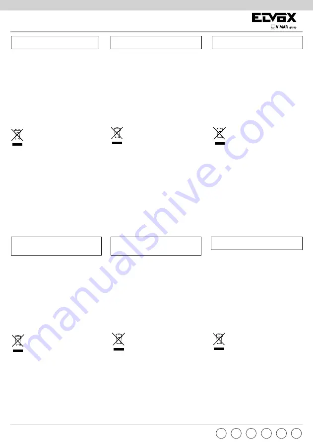 Vimar Elvox 885E/S Installer'S Manual Download Page 2