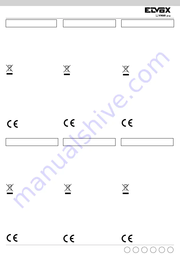 Vimar Elvox 88T1 Installer'S Manual Download Page 14