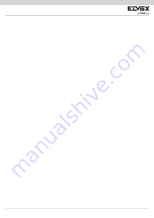 Vimar Elvox EFA3 Connection And Operating Manual Download Page 7