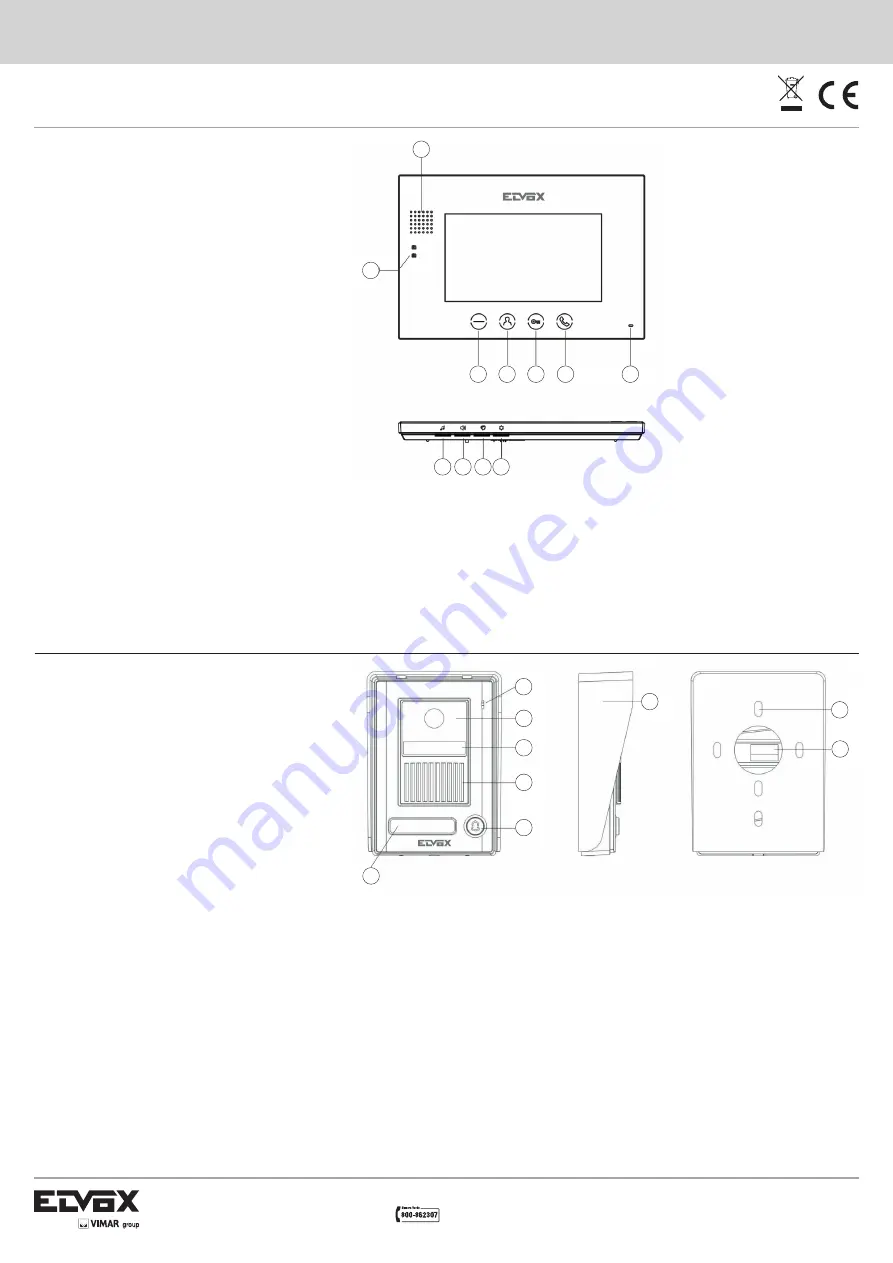 Vimar Elvox K40900 Instruction Sheet Download Page 2