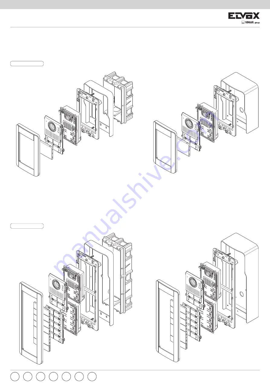 Vimar ELVOX Pixel Series Installer'S Manual Download Page 7