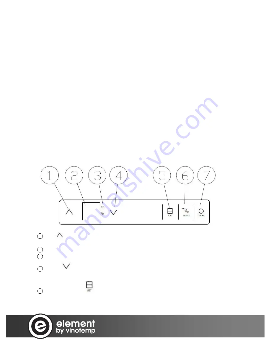 Vinotemp element EL-54WCGM Owner'S Manual Download Page 10