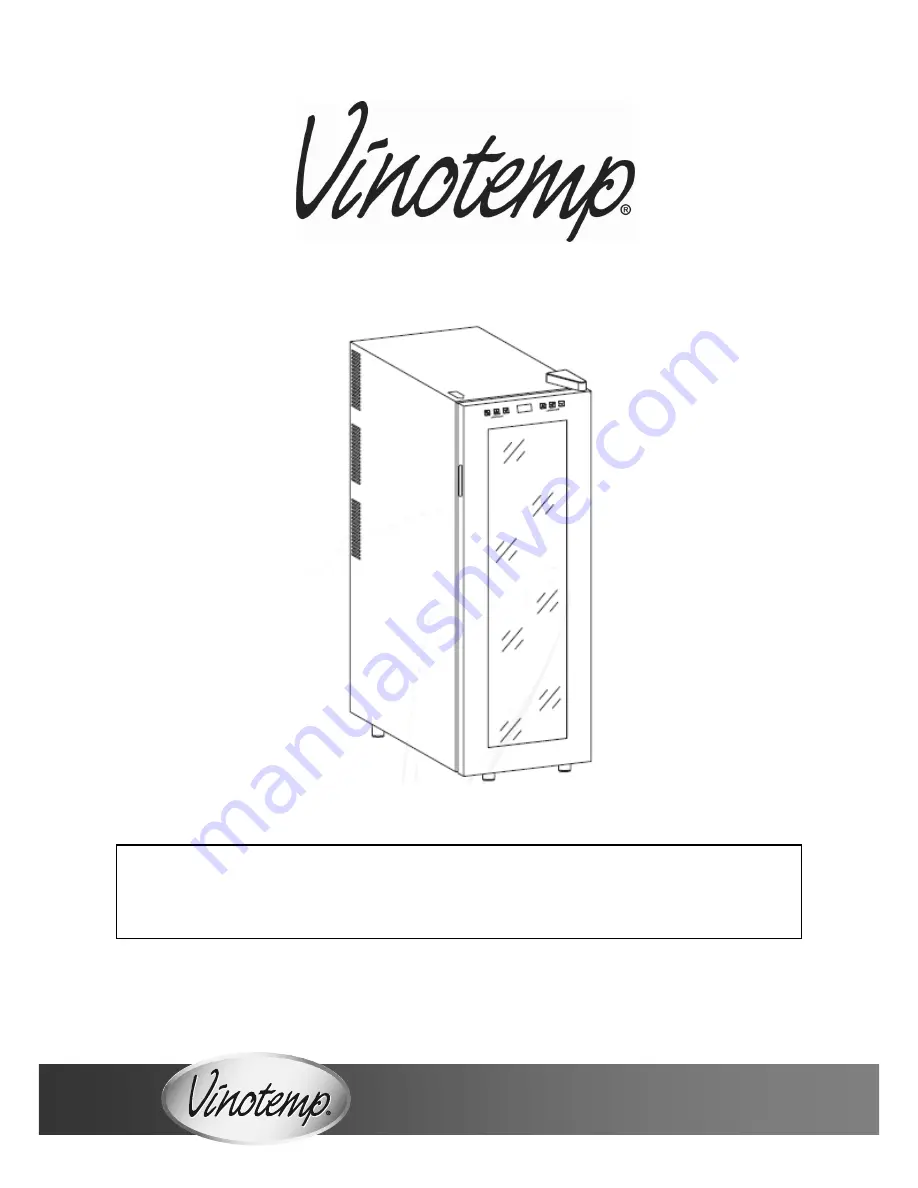 Vinotemp VT-21TS-2Z Owner'S Manual Download Page 1