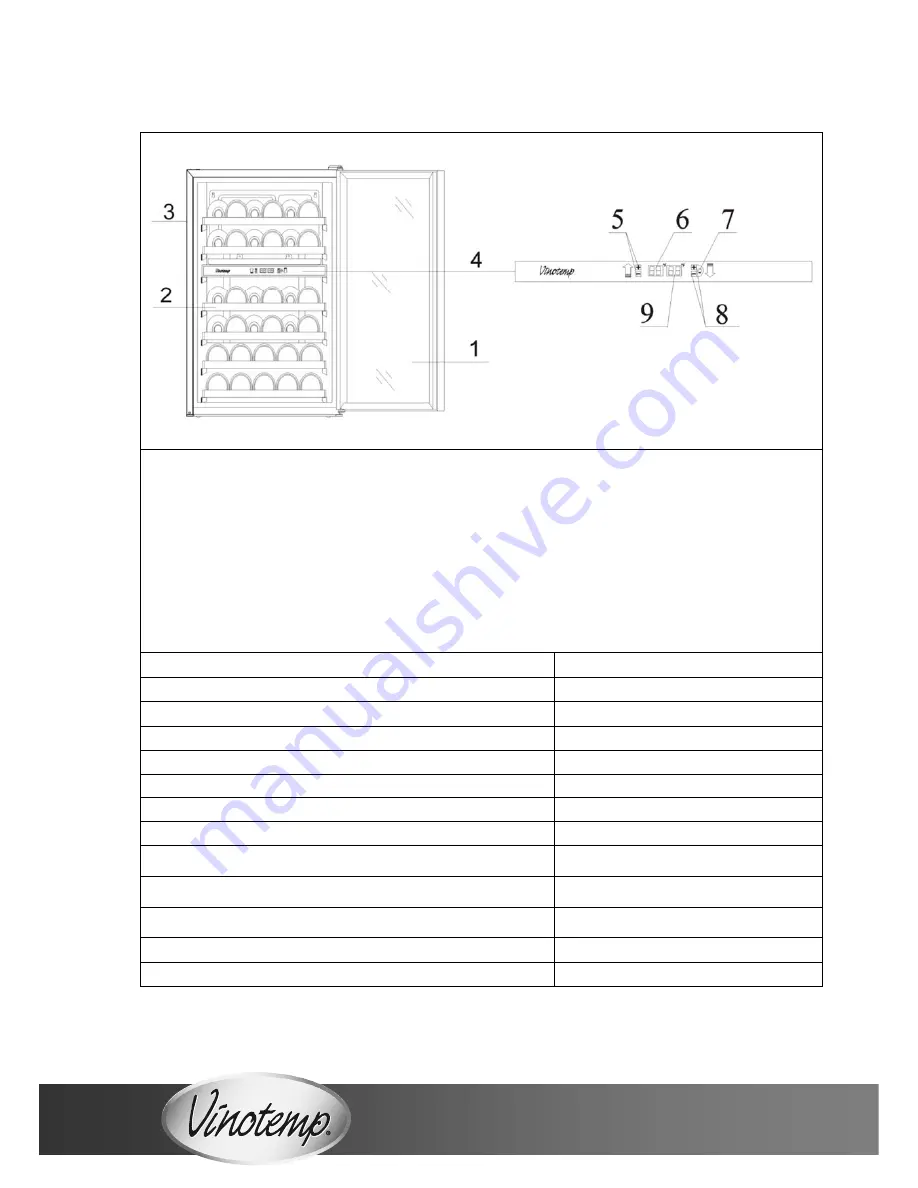 Vinotemp VT-34-2ZONE Скачать руководство пользователя страница 6