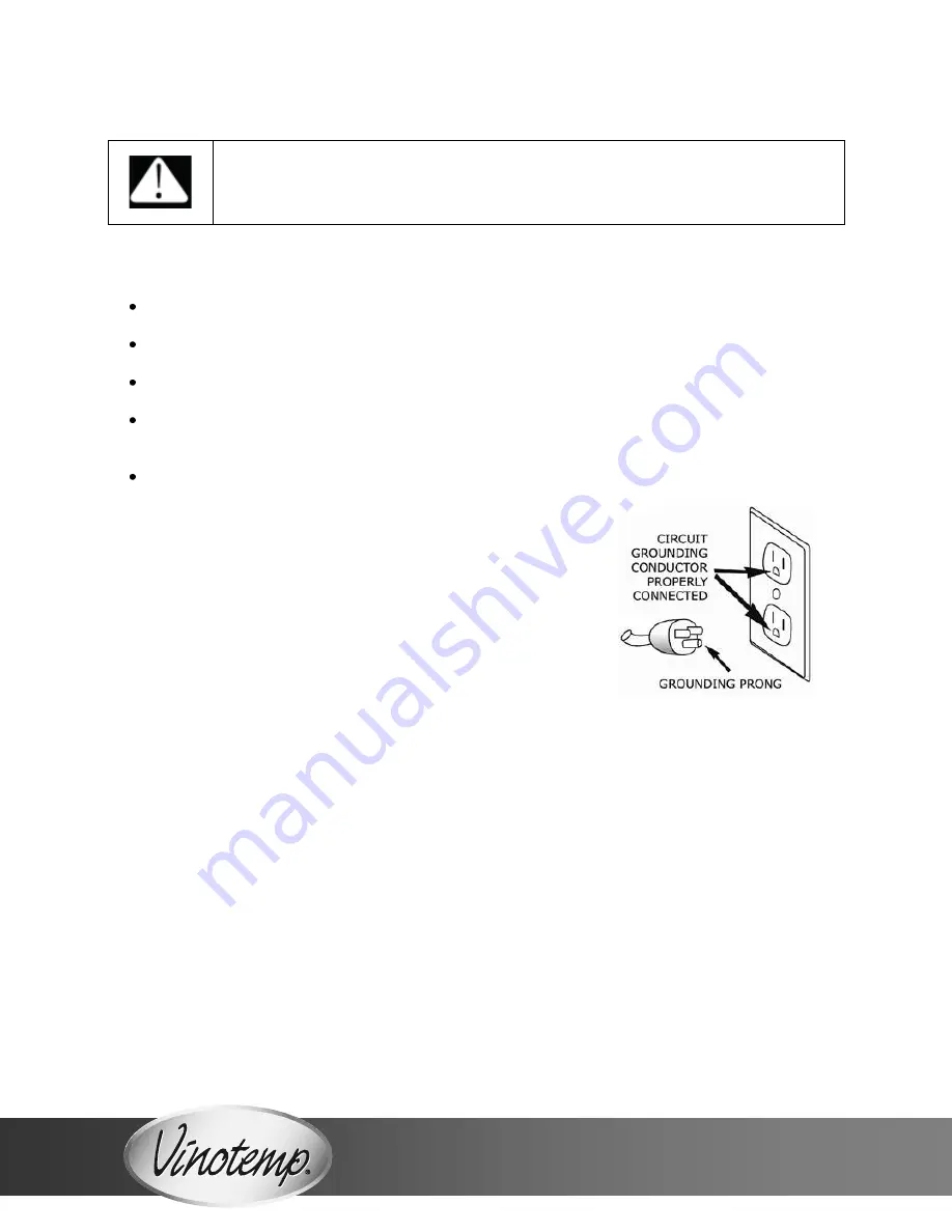 Vinotemp VT-OUTDOORREF Owner'S Manual Download Page 6