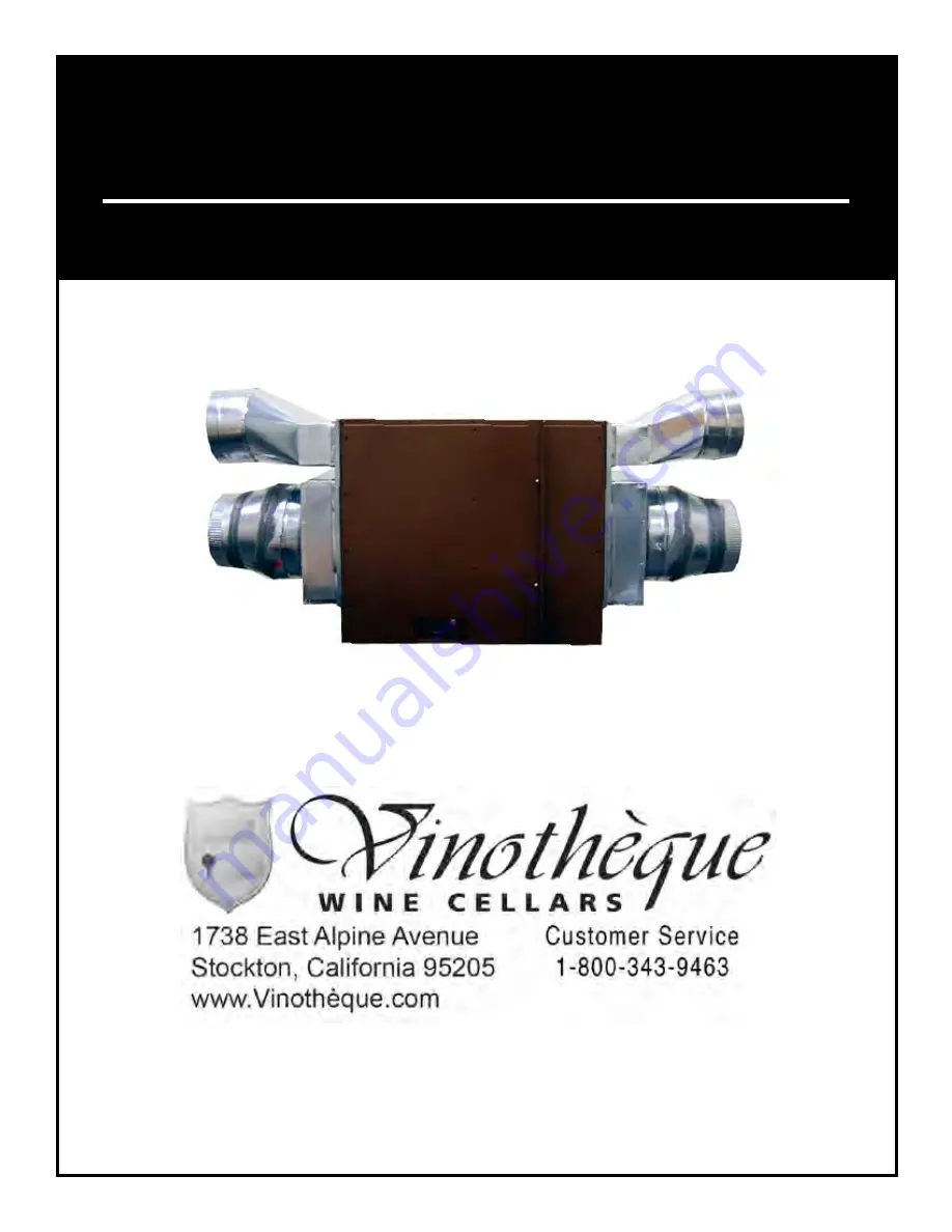 Vinotheque Extreme 8000 Owner'S Manual Download Page 1