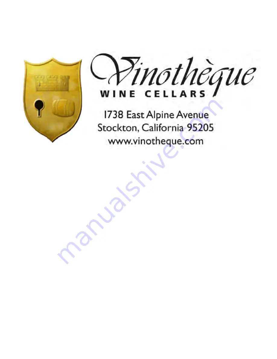 Vinotheque Extreme 8000 Owner'S Manual Download Page 11