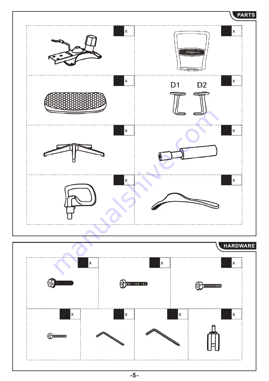 Vinsetto 921-451 Assembly & Instruction Manual Download Page 6