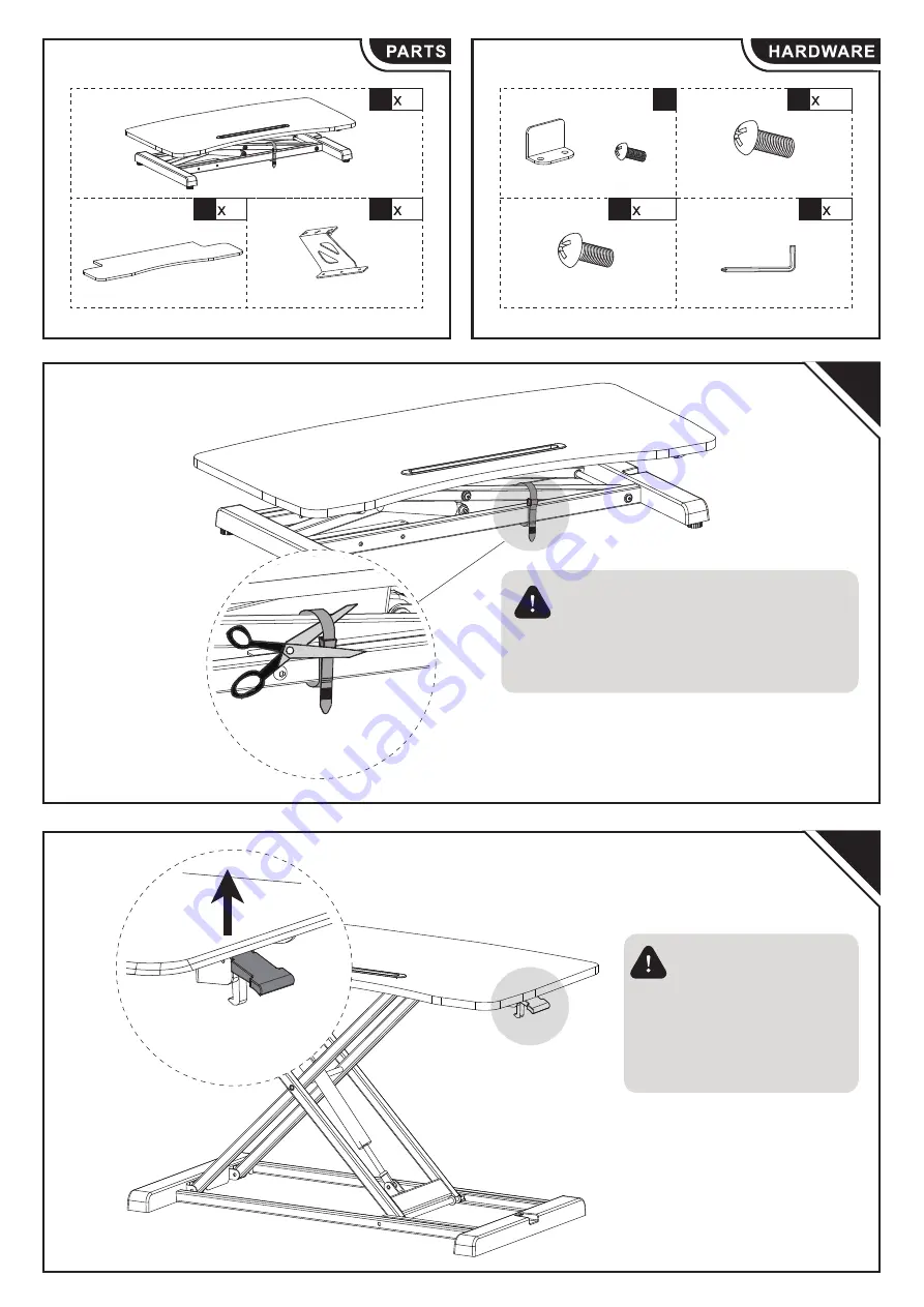 Vinsetto 923-050 Assembly Instructions Download Page 3