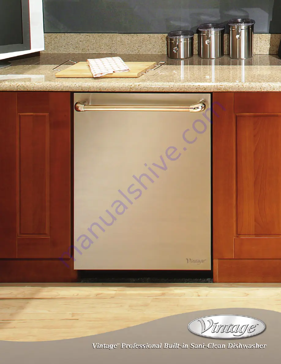 Vintage Built-in Sani-Clean Dishwasher Скачать руководство пользователя страница 1