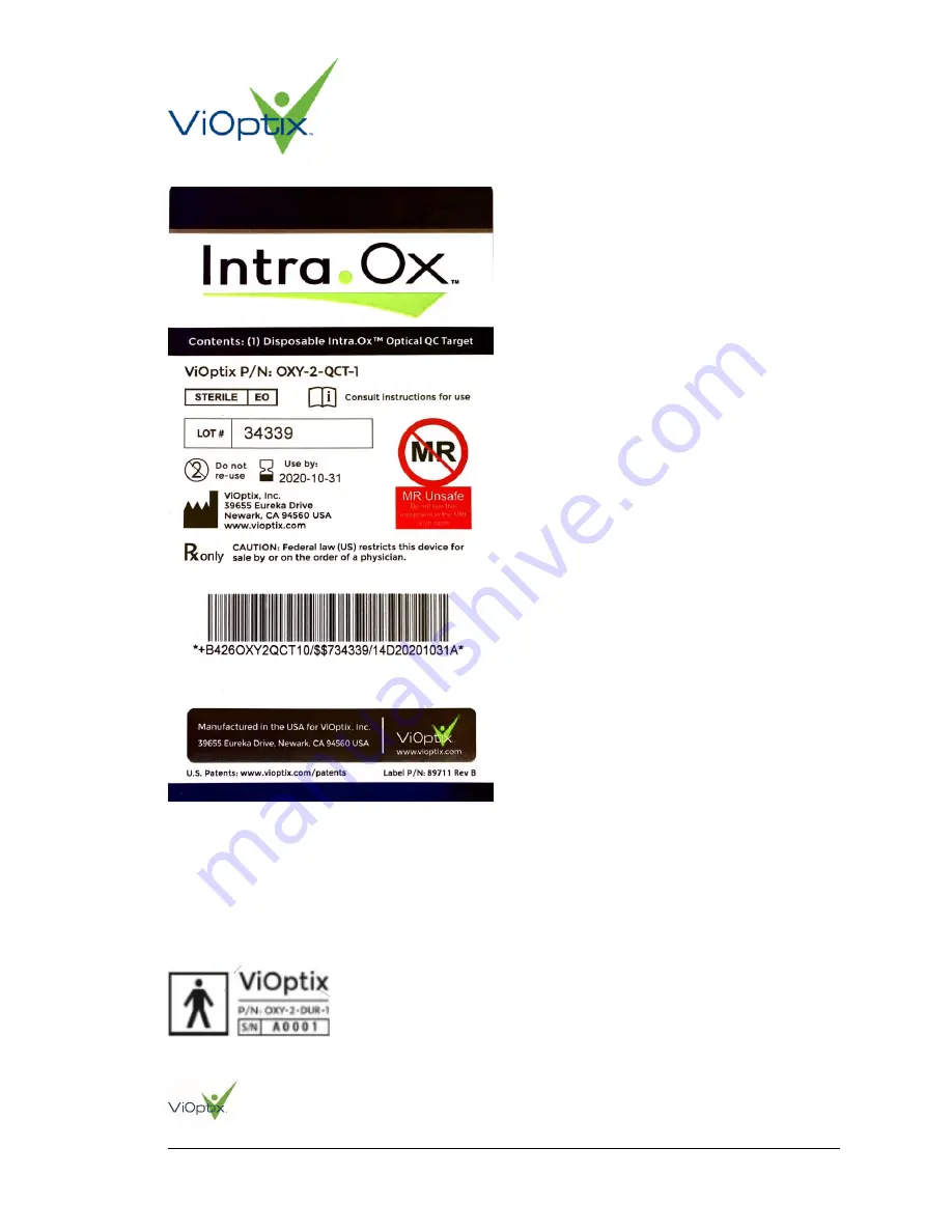 ViOptix Intra.Ox 2.0 Instructions For Use Manual Download Page 25