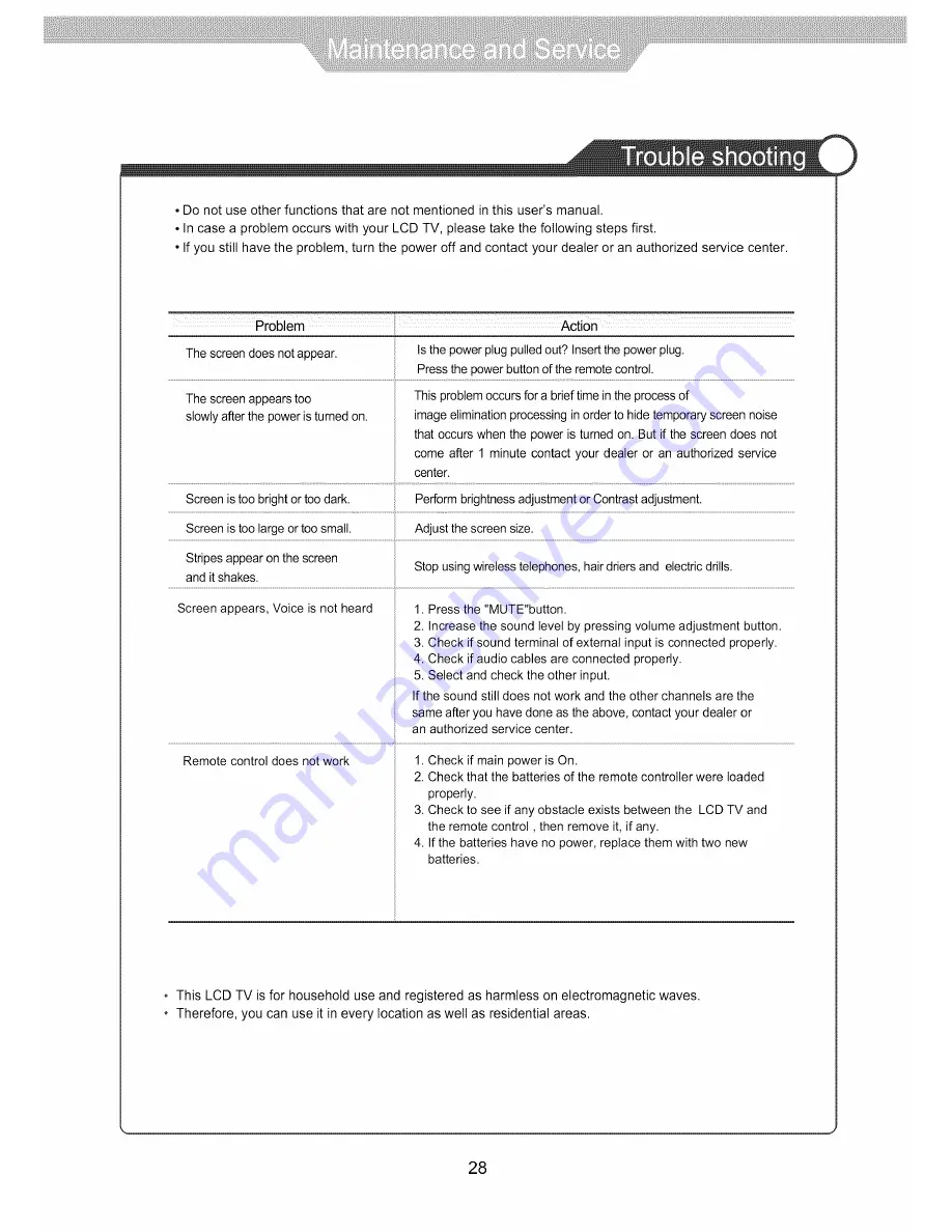 VIORE LC26VF59 Operating Instructions Manual Download Page 30