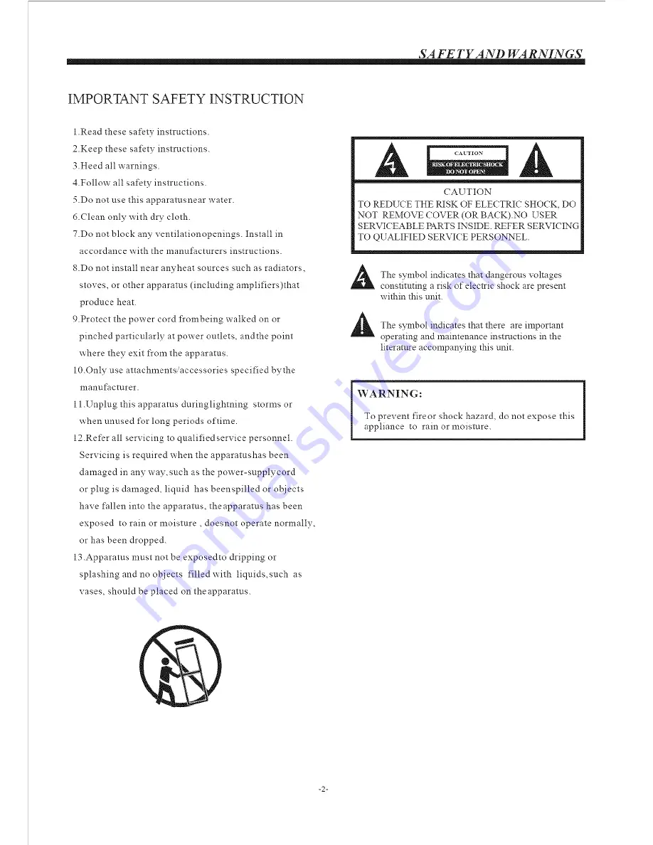 VIORE LC42VF55 Operating Instructions Manual Download Page 3