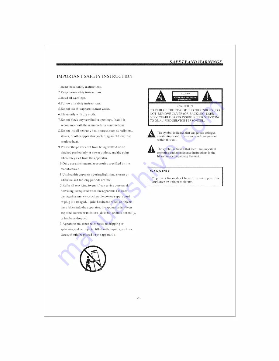 VIORE LC42VXF120PB Operating Instructions Manual Download Page 3