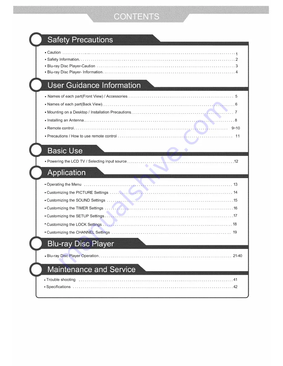 VIORE LCD40VXF60BD Operating Instructions Manual Download Page 2