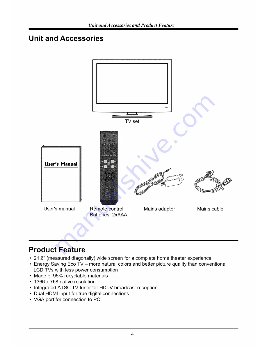 VIORE LED22VH60 Manual Download Page 5