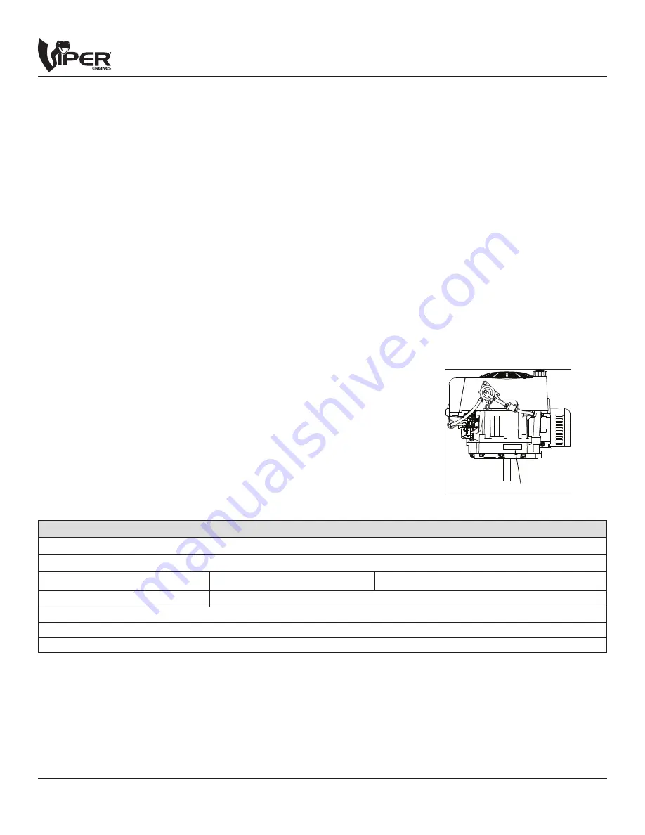 Viper 340cc 4-Cycle Engine Operator'S Manual Download Page 2