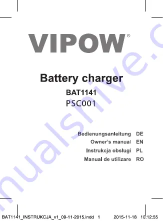 VIPOW BAT1141 Owner'S Manual Download Page 1