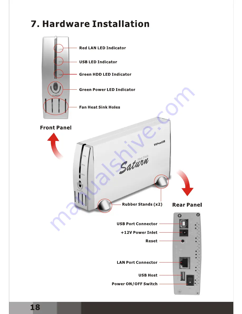 VIPowER Saturn VPA-35018NAS User Manual Download Page 20