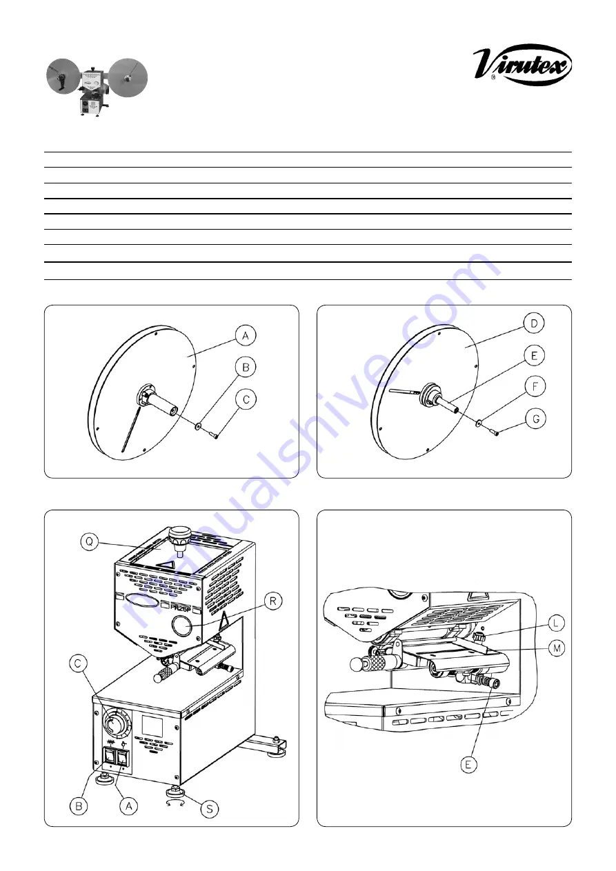 Virutex PR25VJ Operating Instructions Manual Download Page 2