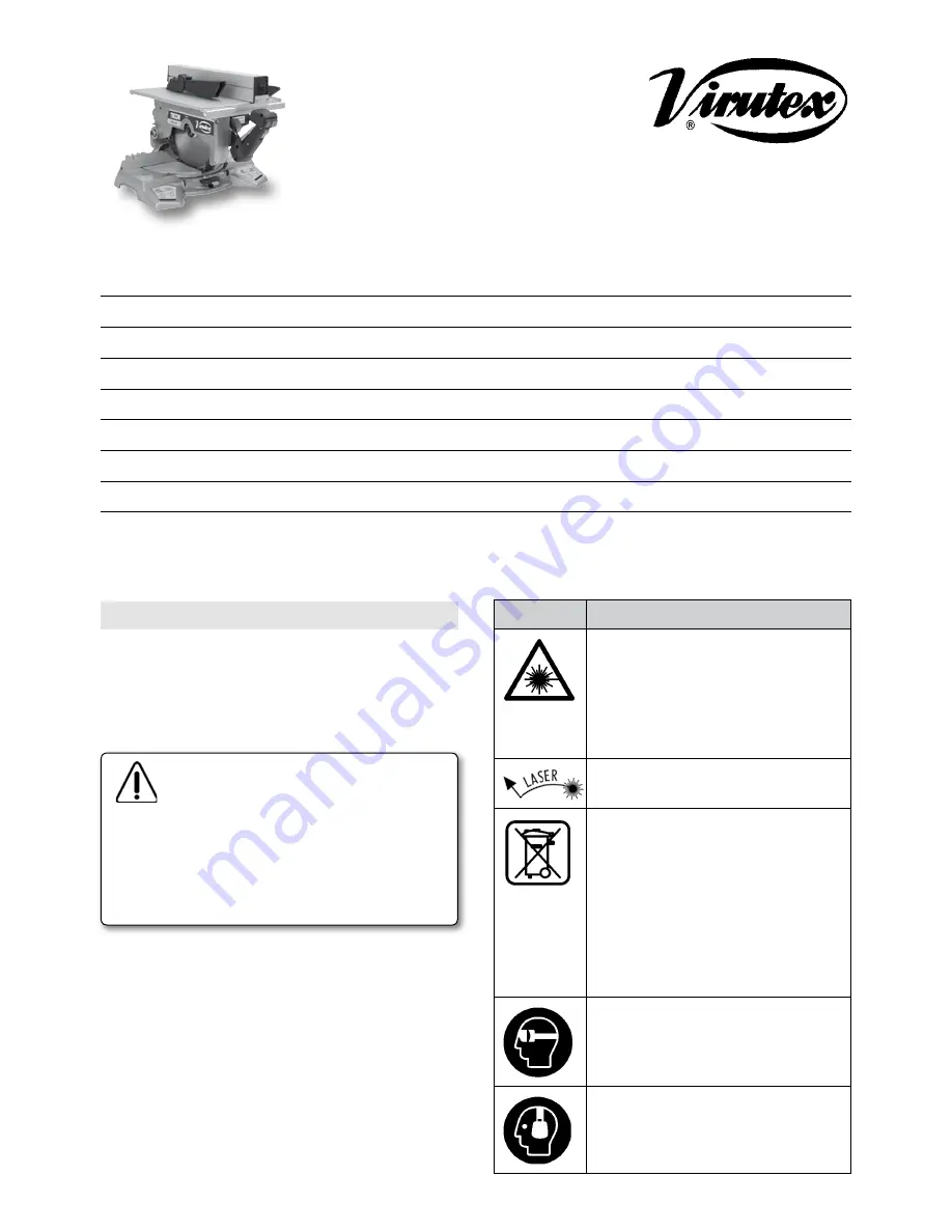 Virutex TM33W Operating Instructions Manual Download Page 2