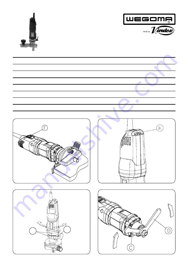 Virutex WEGOMA KFR130N Operating Instructions Manual Download Page 2