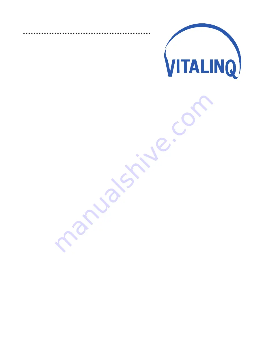 VIS-A-VIS VITALINQ 94A-07 Operation And Installation Manual Download Page 7