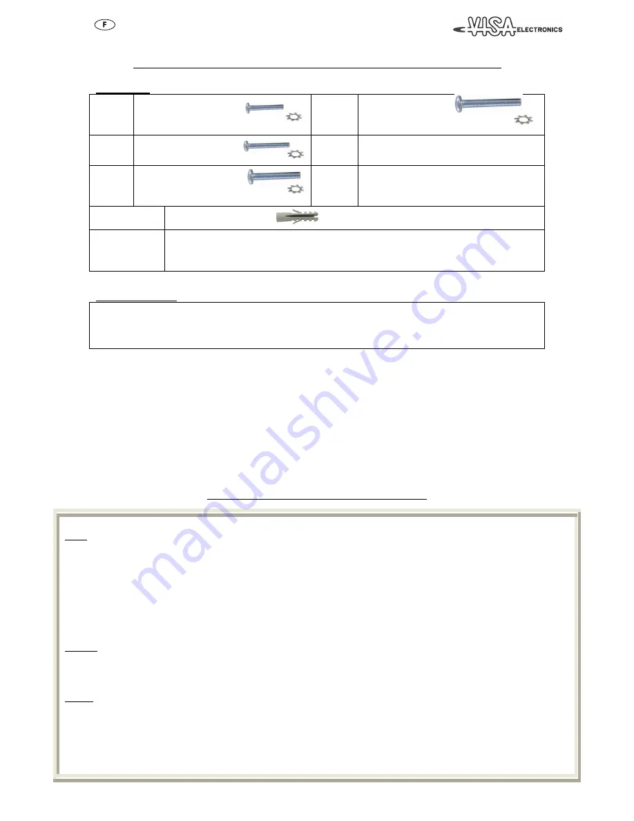 VISA VE-L30-T Instructions Manual Download Page 6