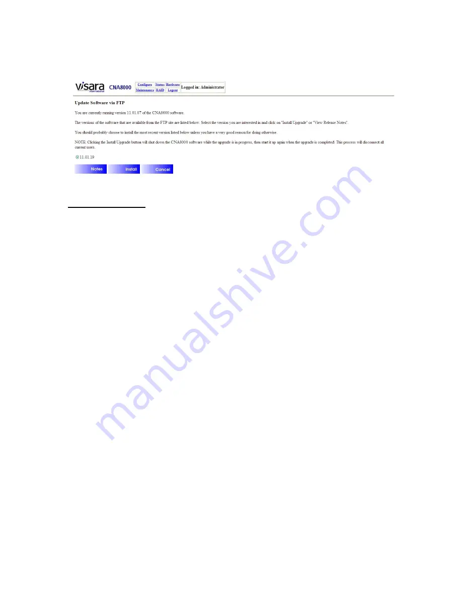 Visara CNA-8000 Users Manual And Maintenance Manual Download Page 48