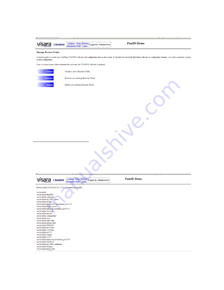 Visara CNA-8000 Users Manual And Maintenance Manual Download Page 57