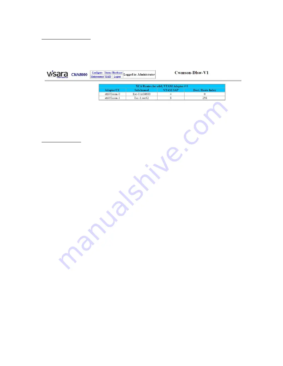 Visara CNA-8000 Users Manual And Maintenance Manual Download Page 84