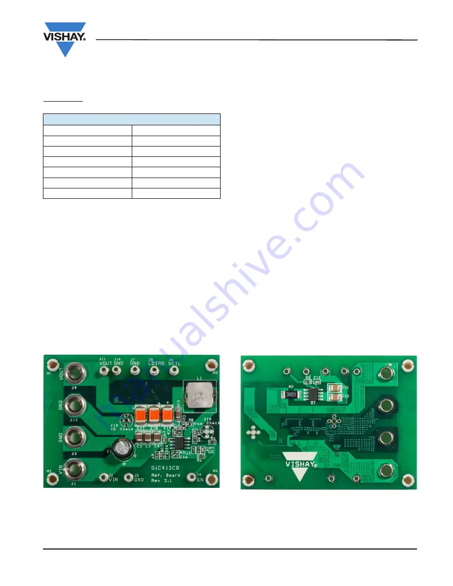 Vishay SiC413 User Manual Download Page 1