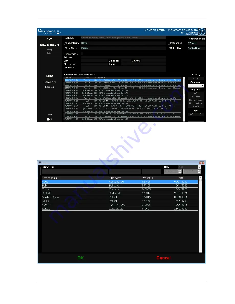 Visiometrics HD Analyzer OQAS User Manual Download Page 27