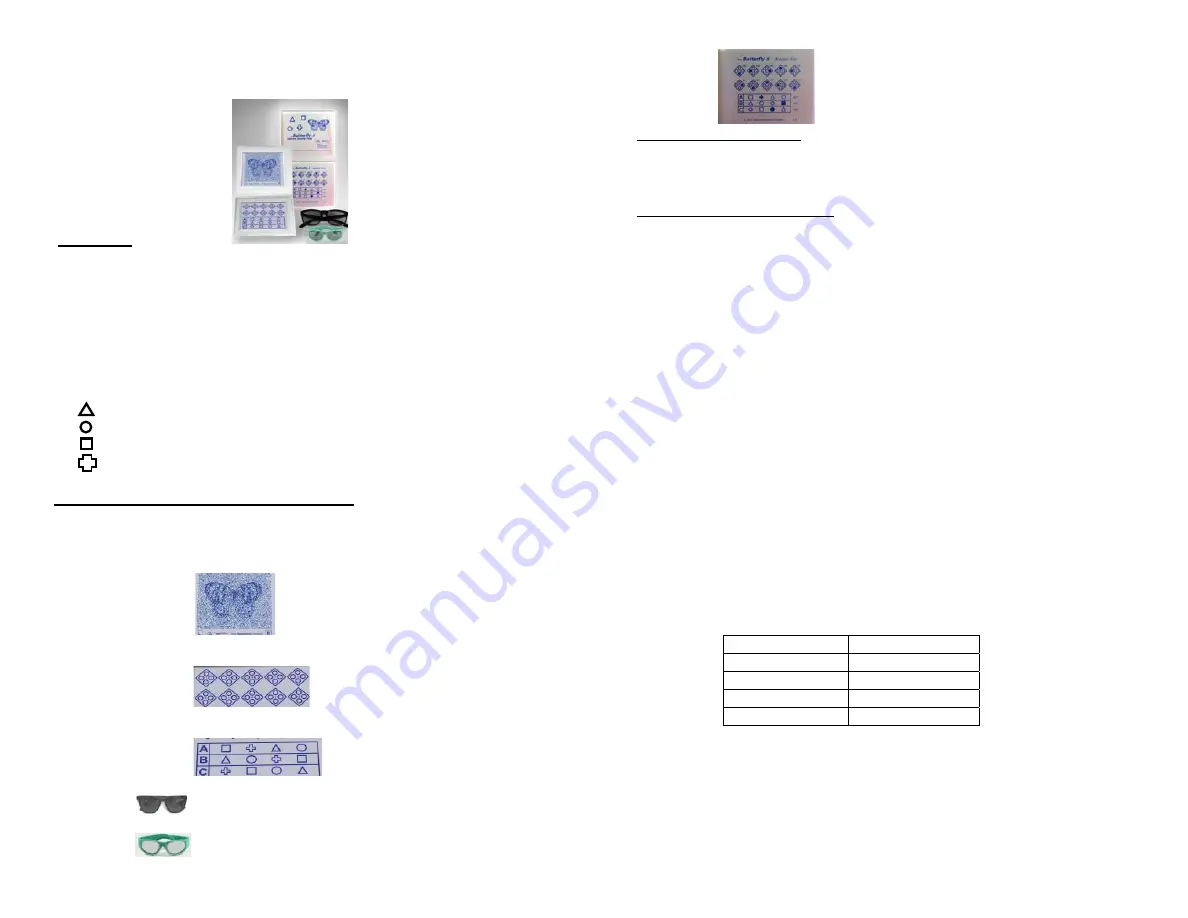 Vision Assessment Butterfly-S Скачать руководство пользователя страница 1