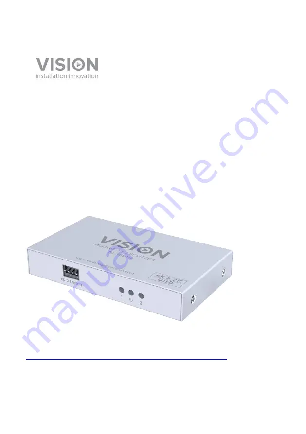 Vision TC-HDMI12 Owner'S Manual Download Page 1