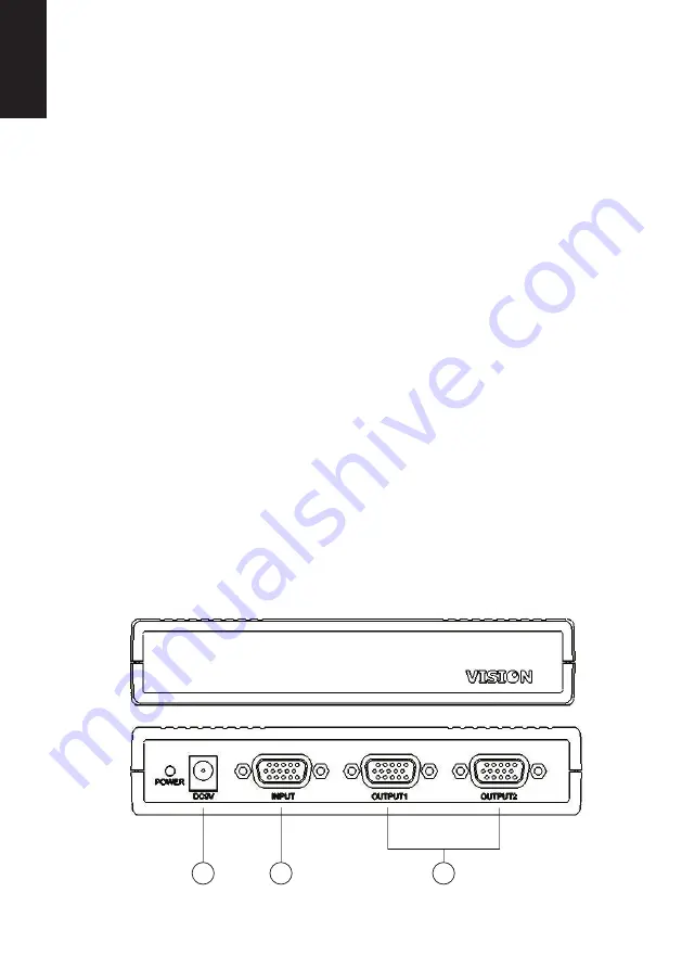 Vision VGA TECHSPLITTER Owner'S Manual Download Page 8