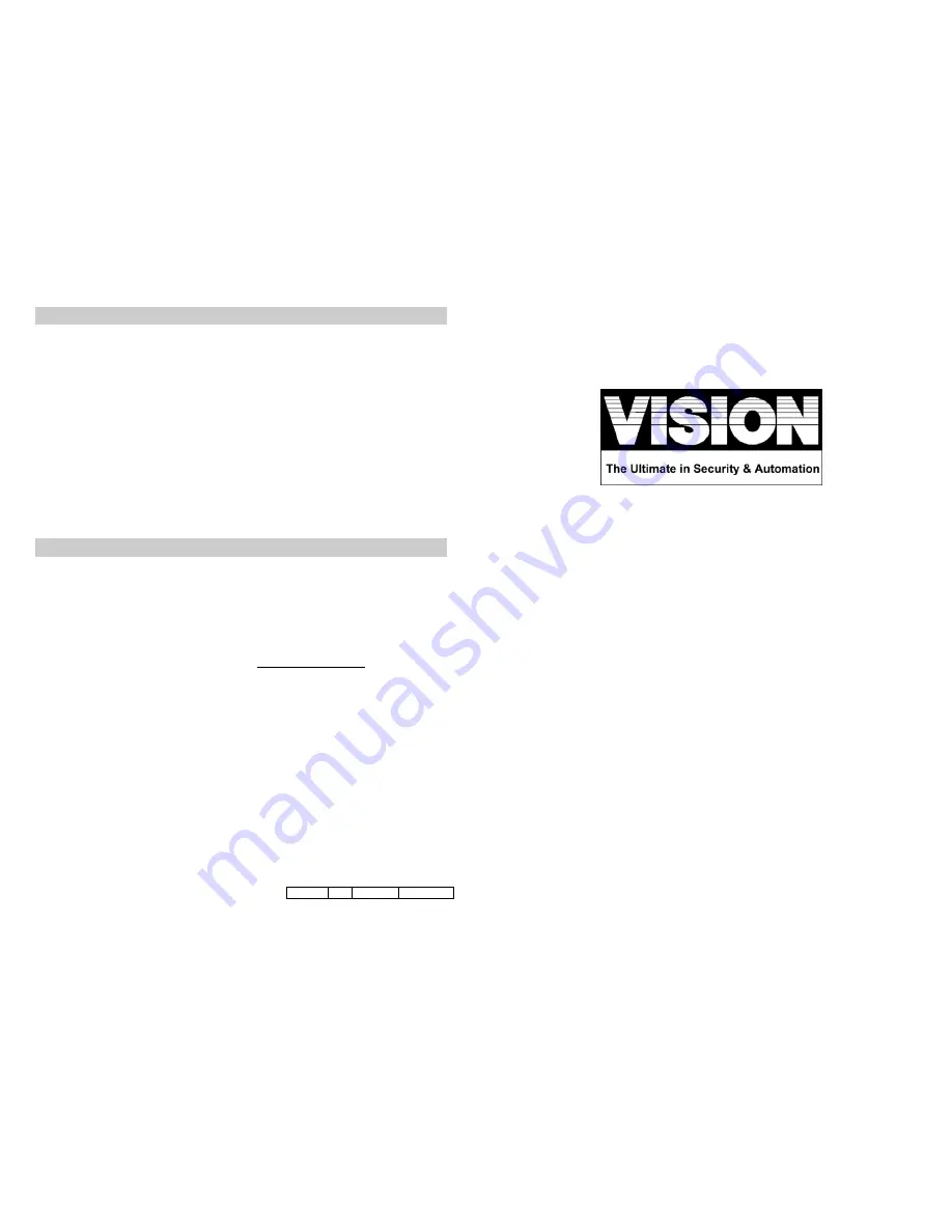 Vision ZS6301IN-5 Installation & Operation Manual Download Page 1