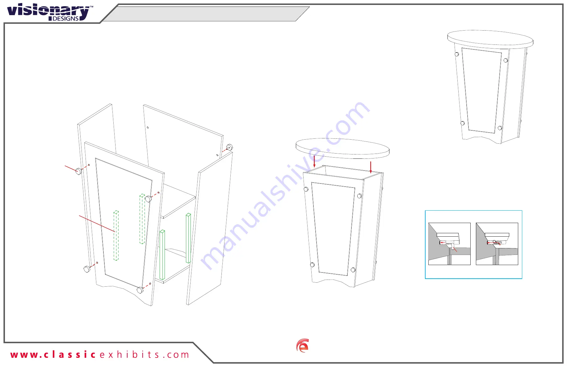 VISIONARY DESIGNS LTK-1001 Assembly Download Page 1