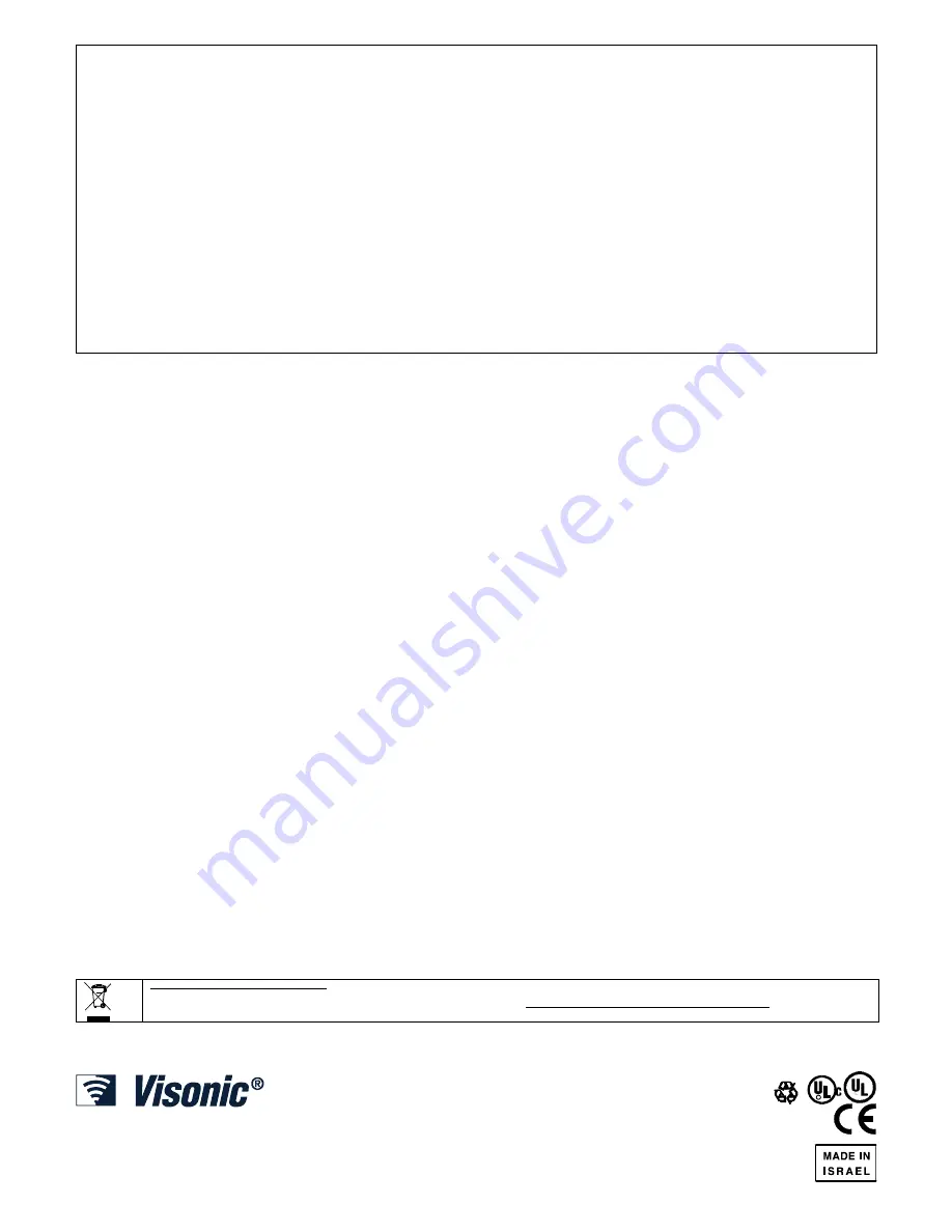 Visonic K-940MCW Installation Instructions Download Page 4