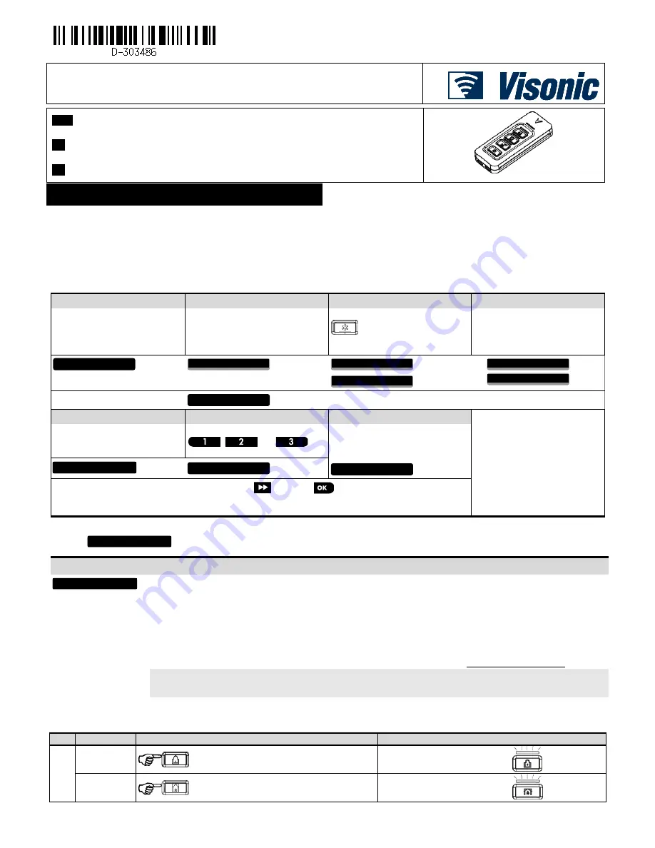 Visonic KF-235 PG2 User Manual Download Page 1