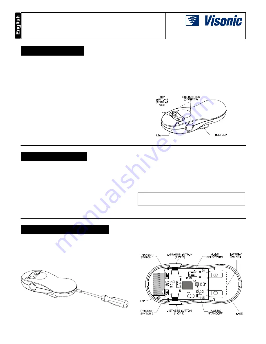 Visonic MCT-124 Installation Instructions Download Page 1