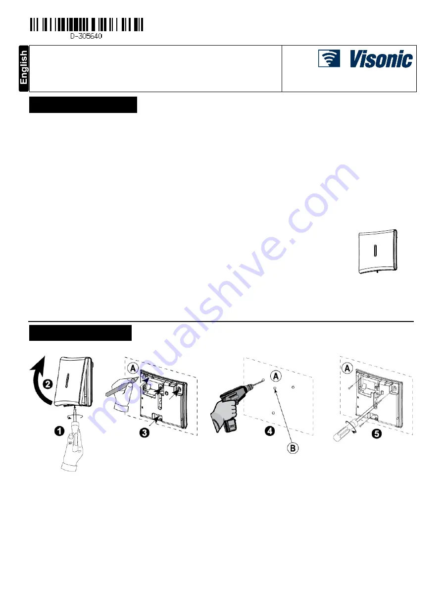 Visonic SR-720B PG2 Скачать руководство пользователя страница 1