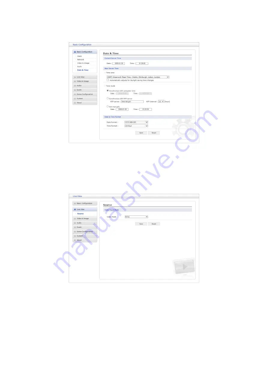 Vista ONVIF VK2-1080XPTZF User Manual Download Page 22