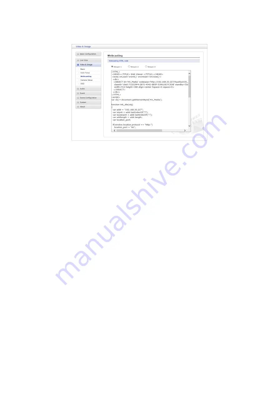 Vista ONVIF VK2-1080XPTZF User Manual Download Page 26