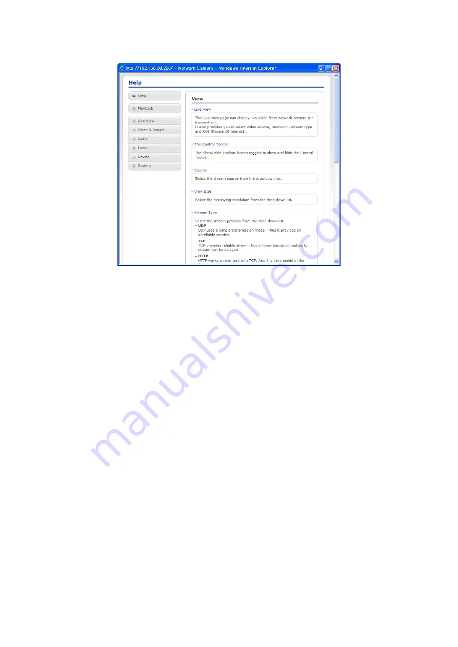 Vista ONVIF VK2-1080XPTZF User Manual Download Page 86