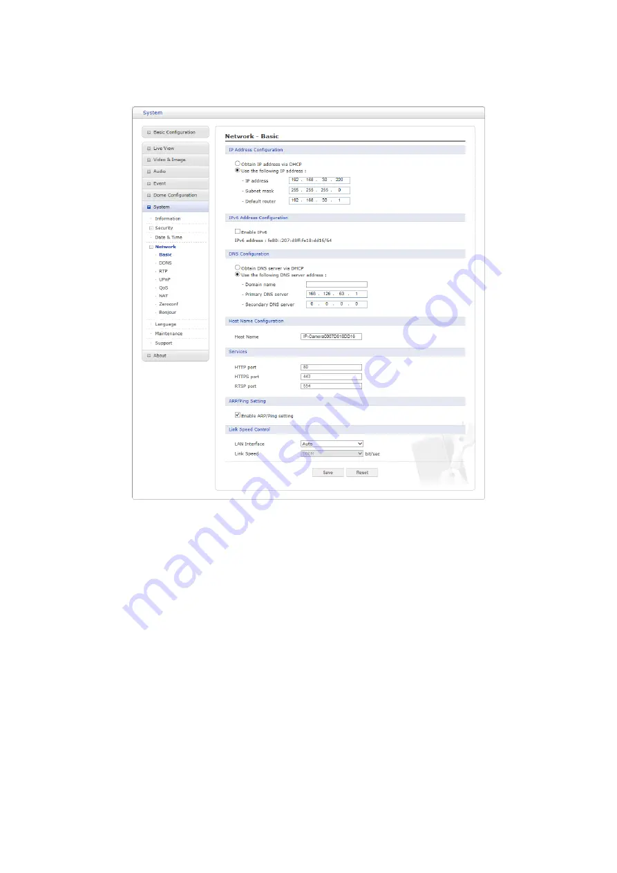 Vista ONVIF VK2-4KX30IR-PM Installation Manual Download Page 74