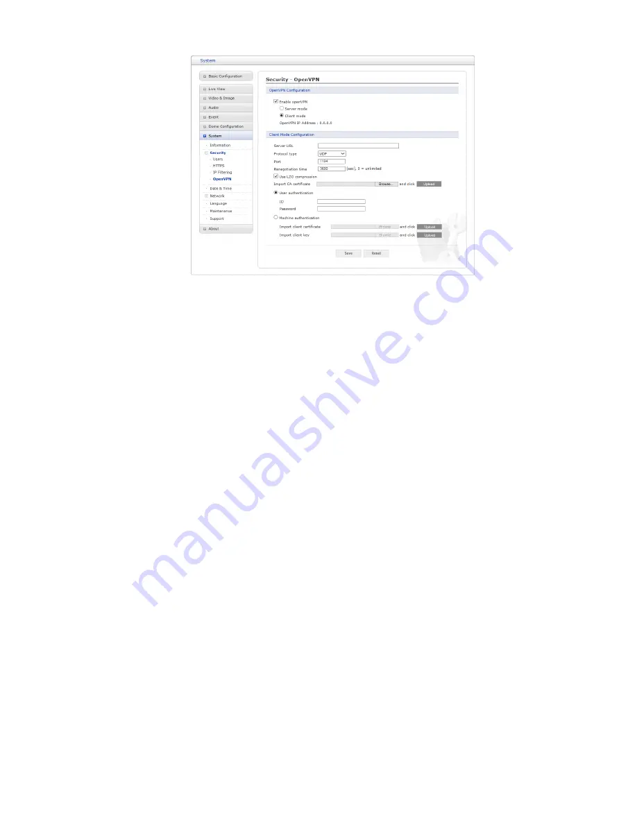 Vista VK2-1080XIRPTZF User Manual Download Page 72