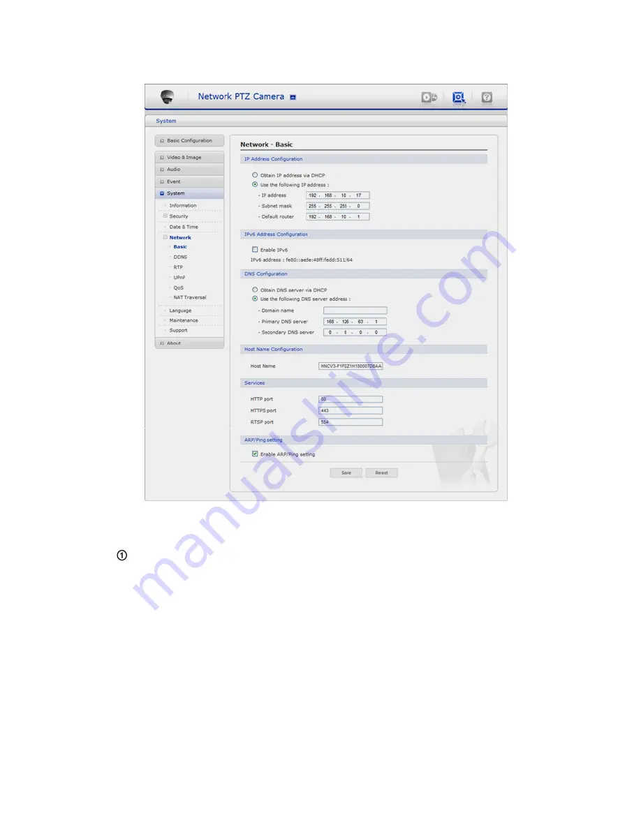 Vista VK2-600PTZ Configuration And User Manual Download Page 43