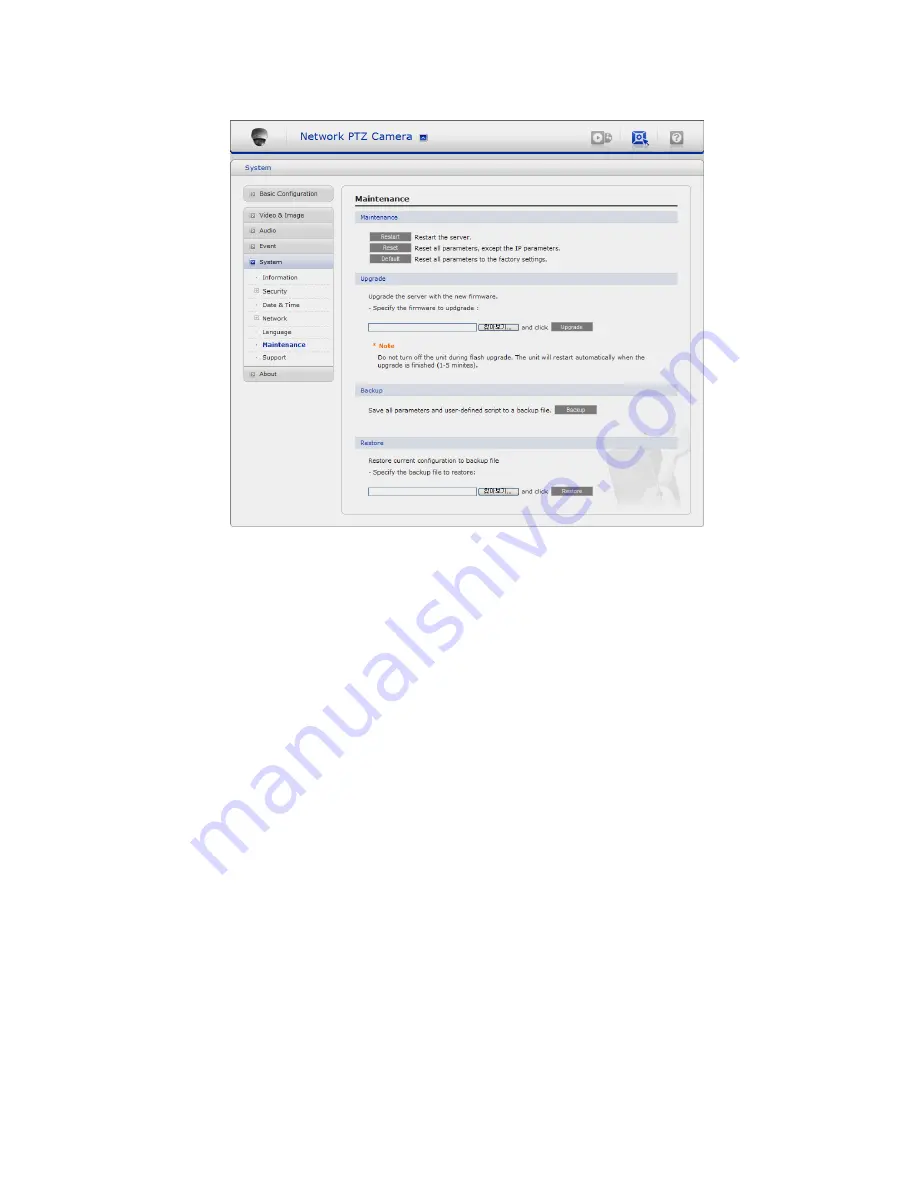 Vista VK2-600PTZ Configuration And User Manual Download Page 51