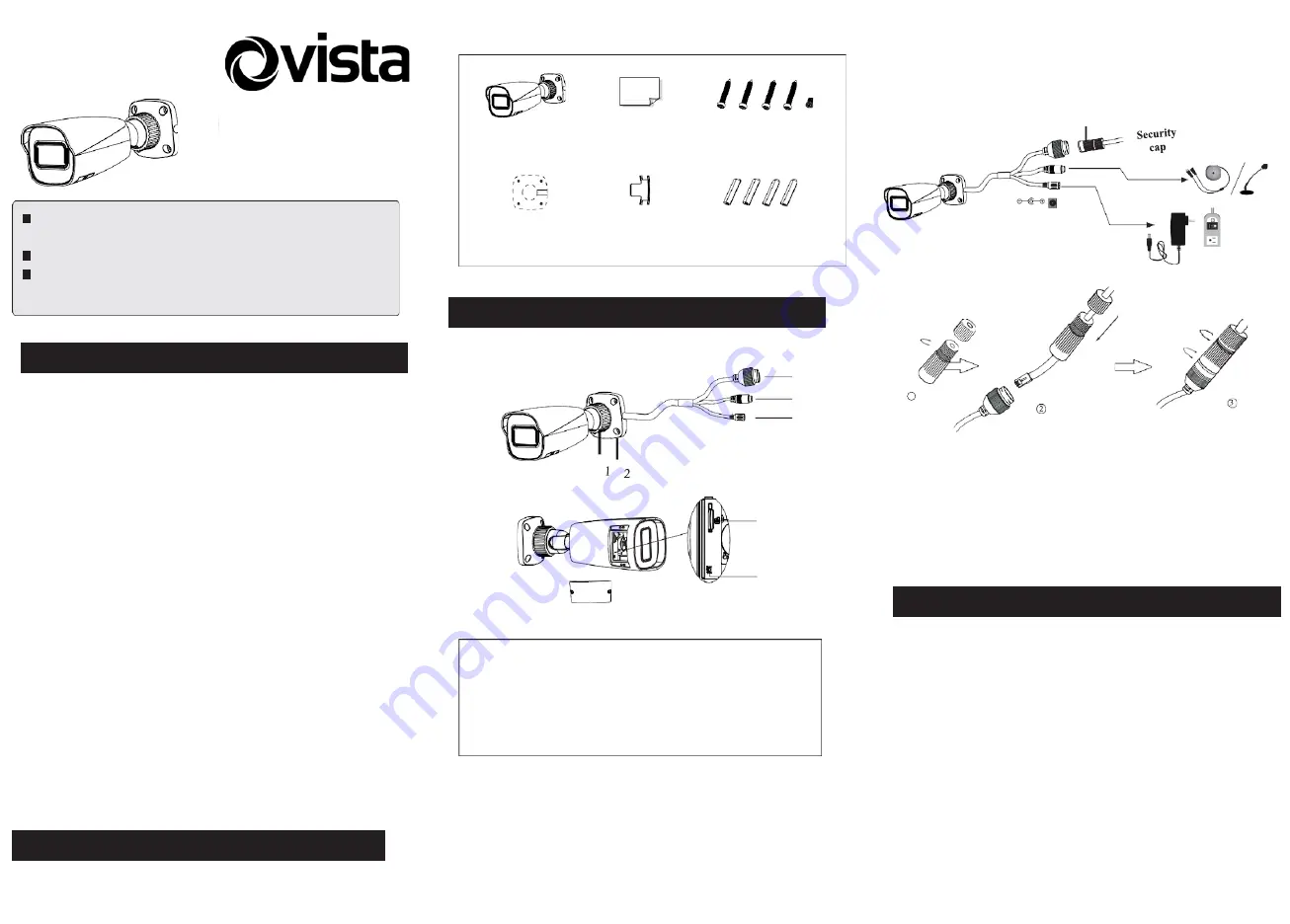 Vista VLI-4BL28V12IRQ Quick Start Manual Download Page 1